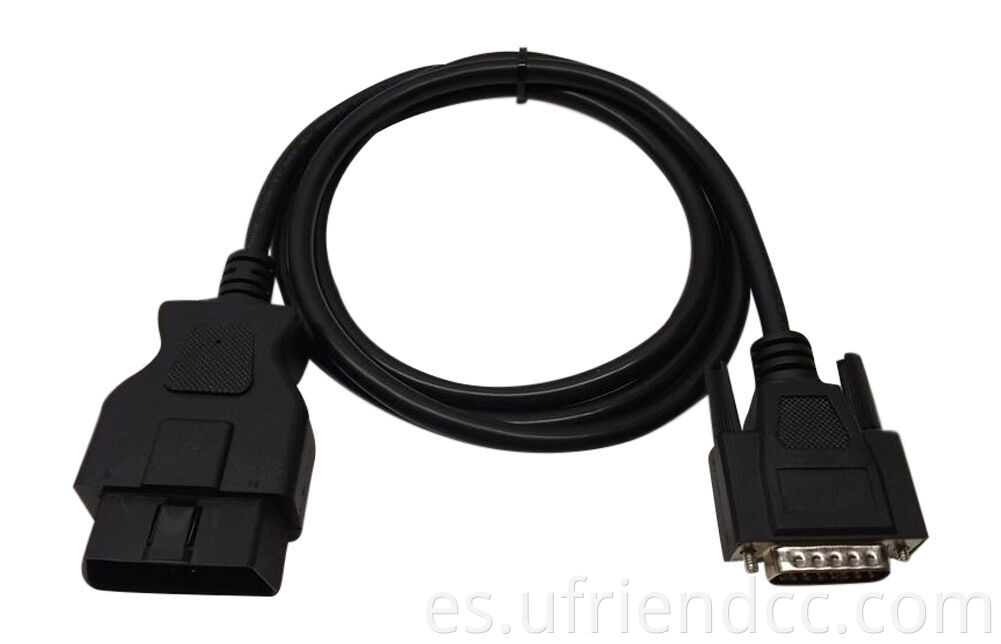 OBD11 16PIN Male a DB9 Cable de diagnóstico de extensión OBD para todos los automóviles Camiones ligeros puede escáner del módulo de autobús